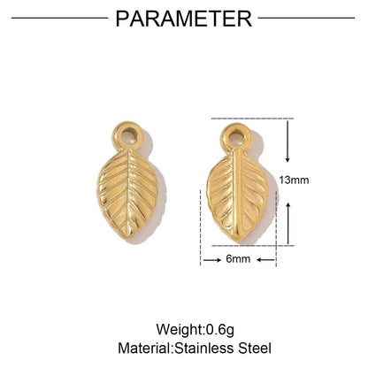 Geometric Threaded Gold Nugget Lucky Bag Titanium Steel Pendant