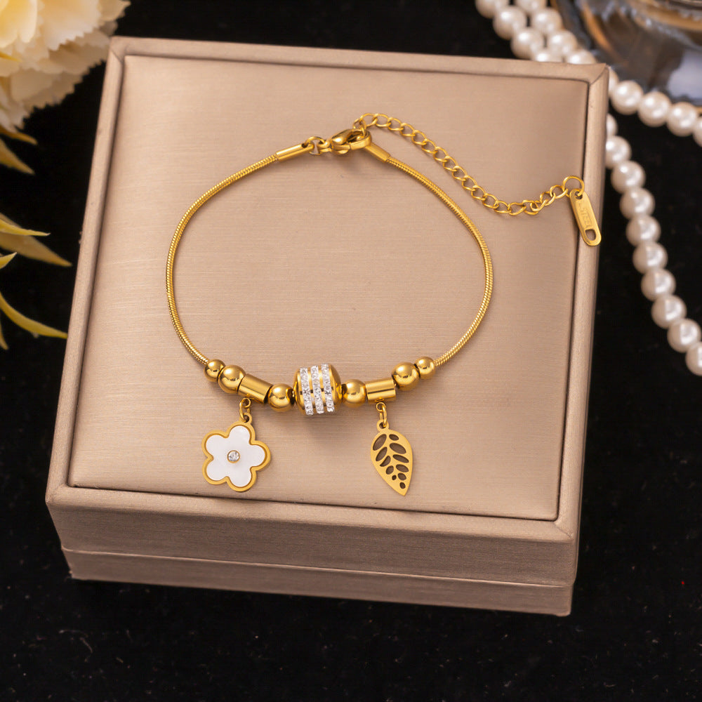 18K Gold Titanium Steel Bracelet