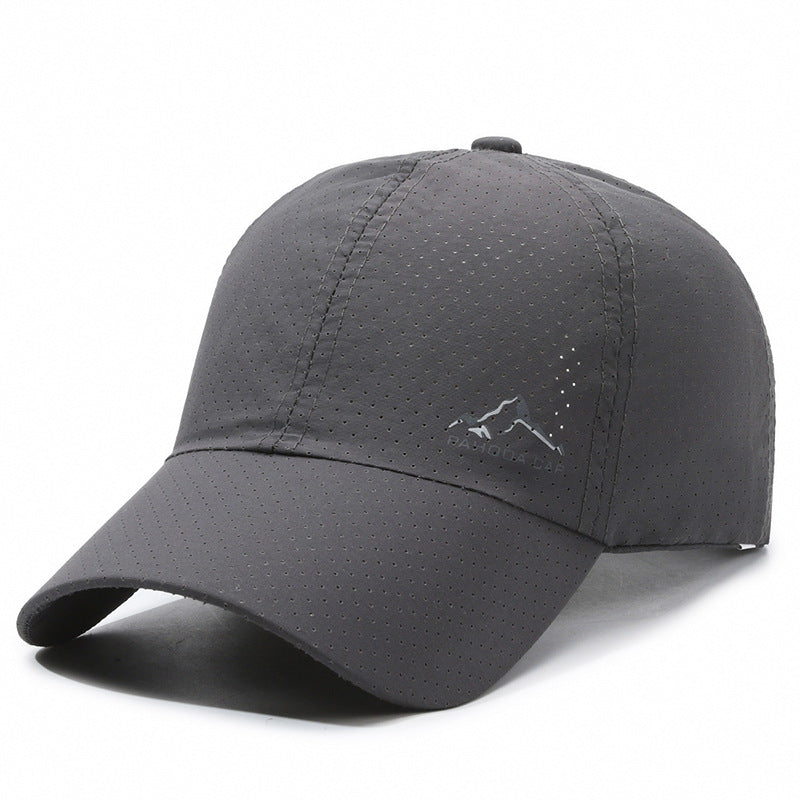 Gorra de béisbol con protección solar de malla transpirable y de secado rápido 