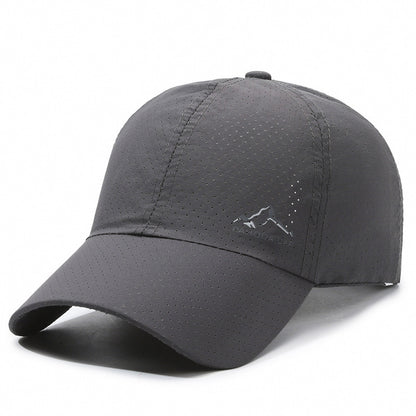 Gorra de béisbol con protección solar de malla transpirable y de secado rápido 