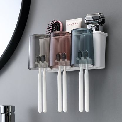 Juego de portacepillos de dientes de pared 