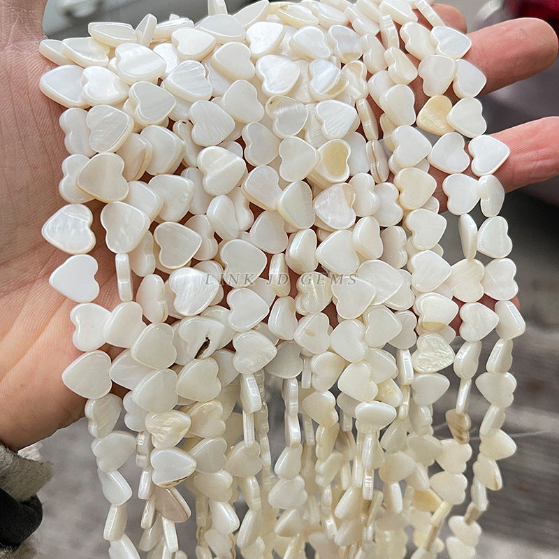 7-8Mm natural freshwater white shell beads