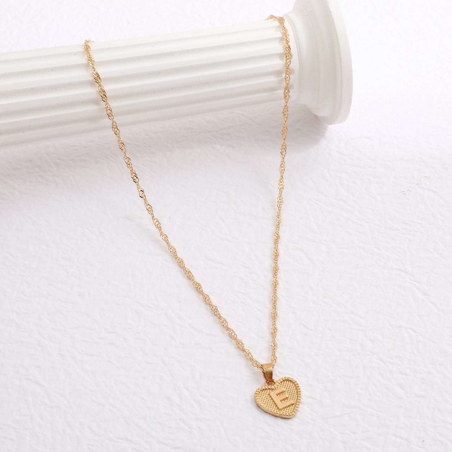 Love Heart Letter Necklace