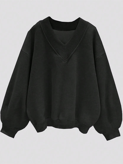 Fleece Loose Versatile Sweater