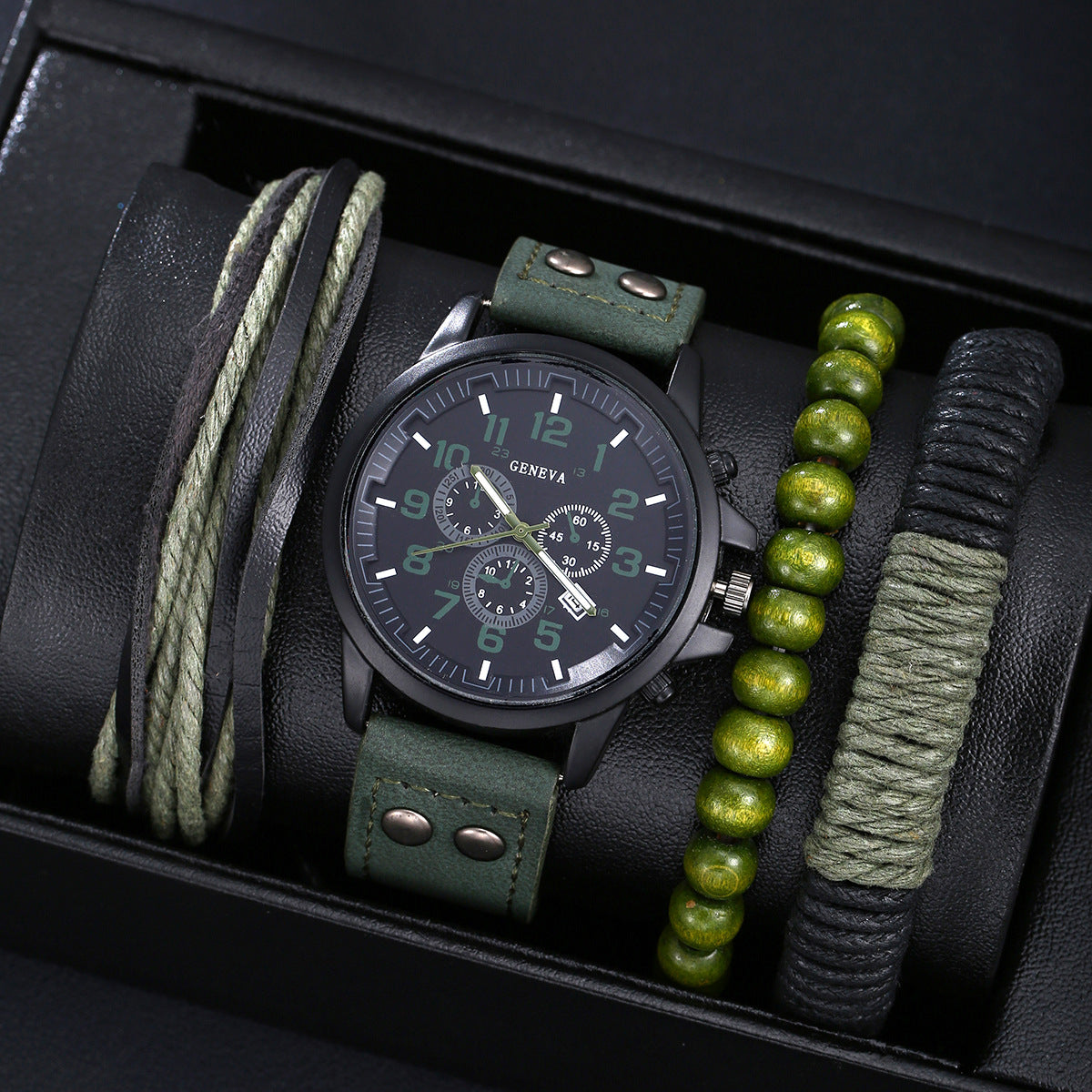 Belt Men's Watch Set