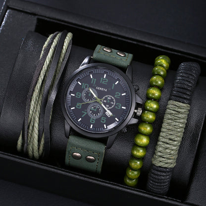 Belt Men's Watch Set