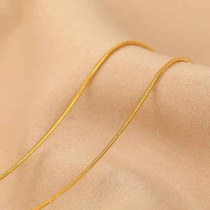 Fashion H letter titanium steel necklace