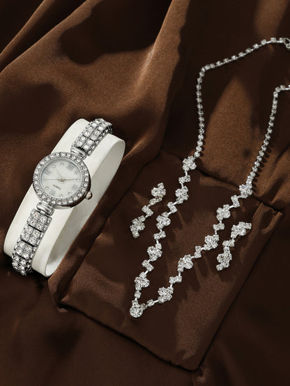 Alloy Quartz Watch Fashion Set