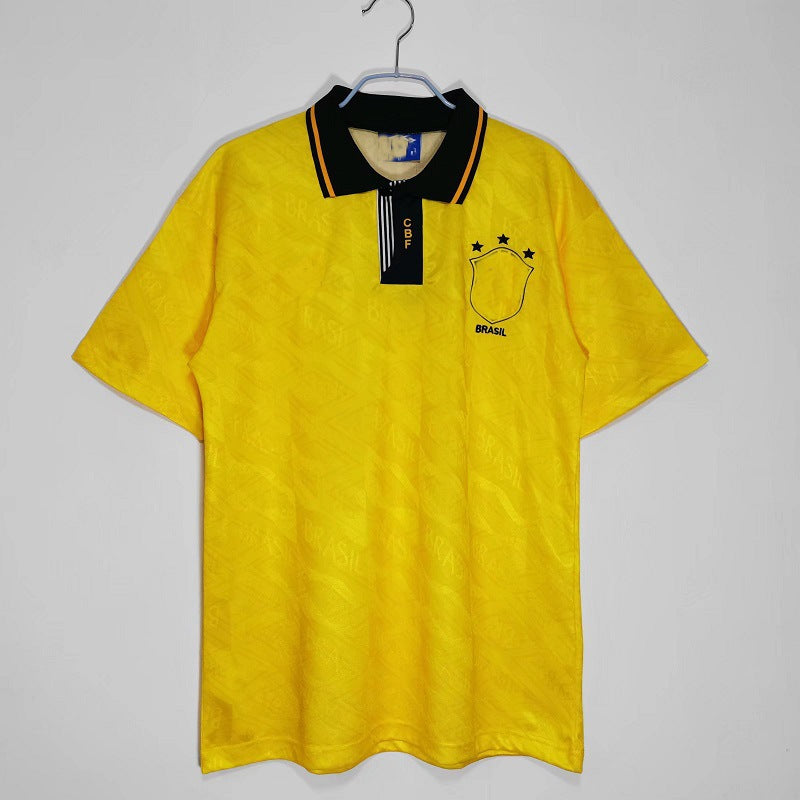 91-93 Brazil Retro Home 11 Rom¨¢rio Thai Jersey