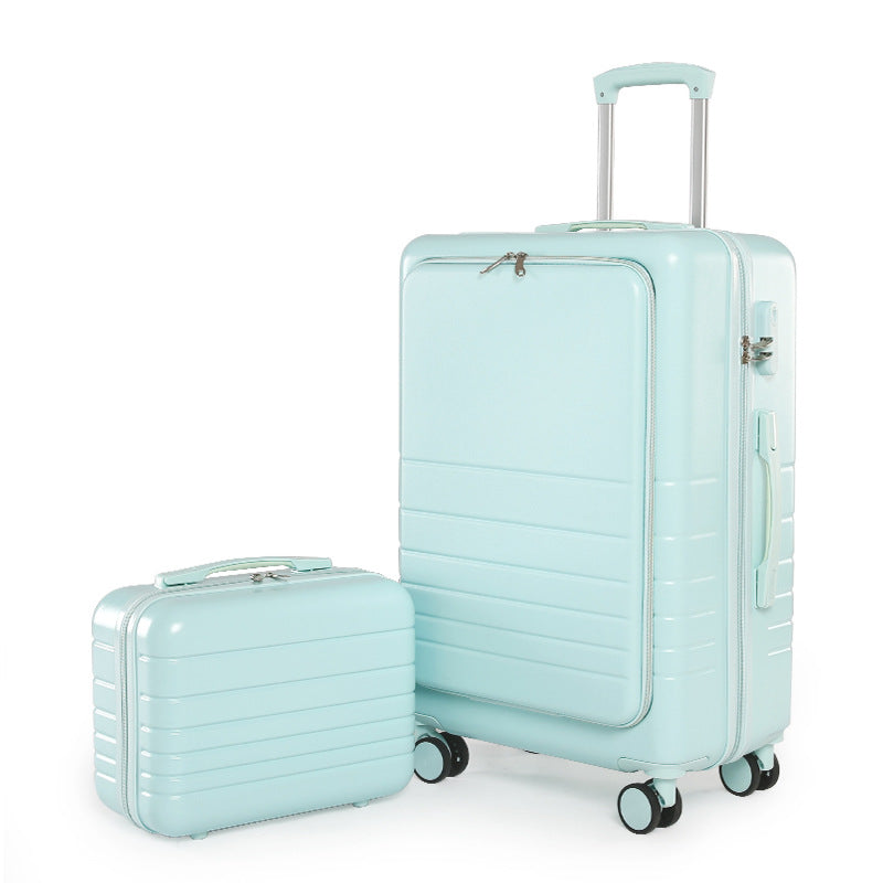 Front open suitcase for men and women