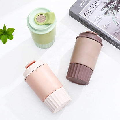 Contrasting 12 oz Double Layer Stainless Steel Cup