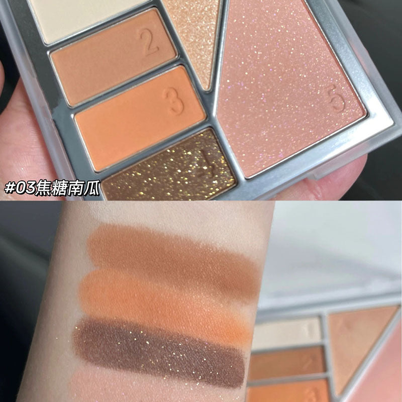 Paleta de sombras de ojos de 6 colores 