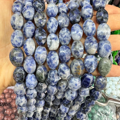 Cristal 28pcs contas de arroz hexagonais 10*14MM contas soltas 