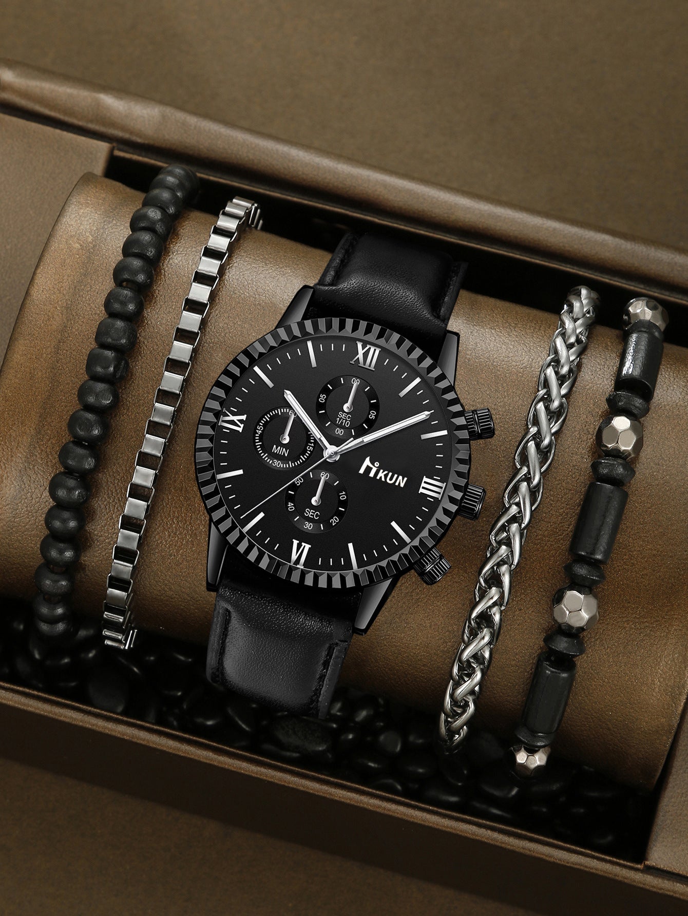 Quartz Watch Business Bracelet Set