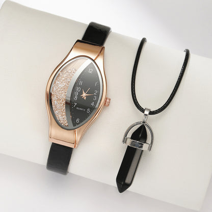 Elliptical Quicksand Digital Ladies Quartz Watch