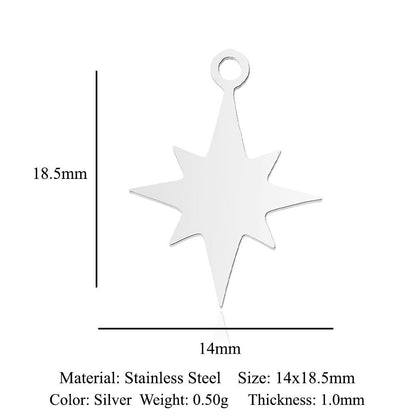 5 pcs/titanium steel pendant with wings angel sun