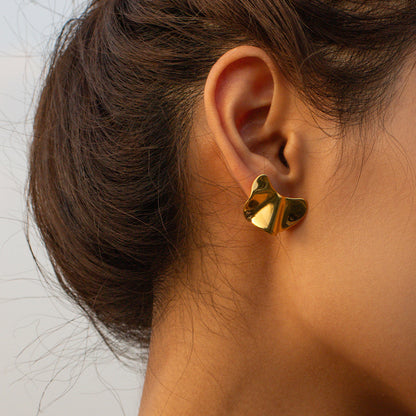 Concave and convex earrings