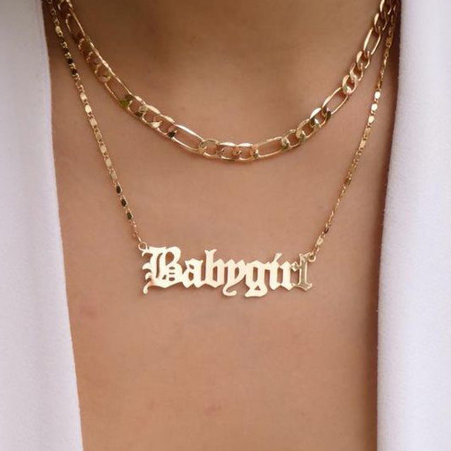 Babygirl Double-Layer Necklace