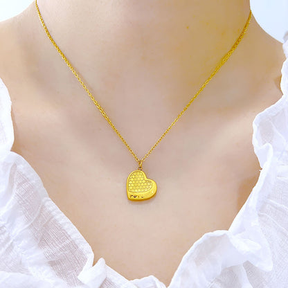 French Elegance Steel Necklace, Unique Design