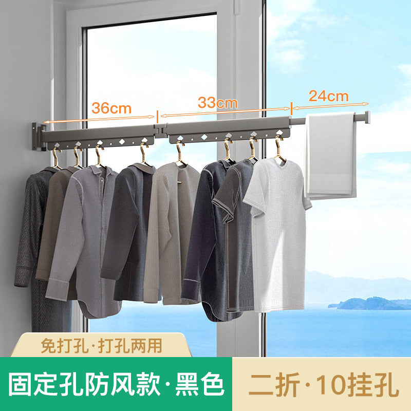 Folding Telescopic Clothes Rack