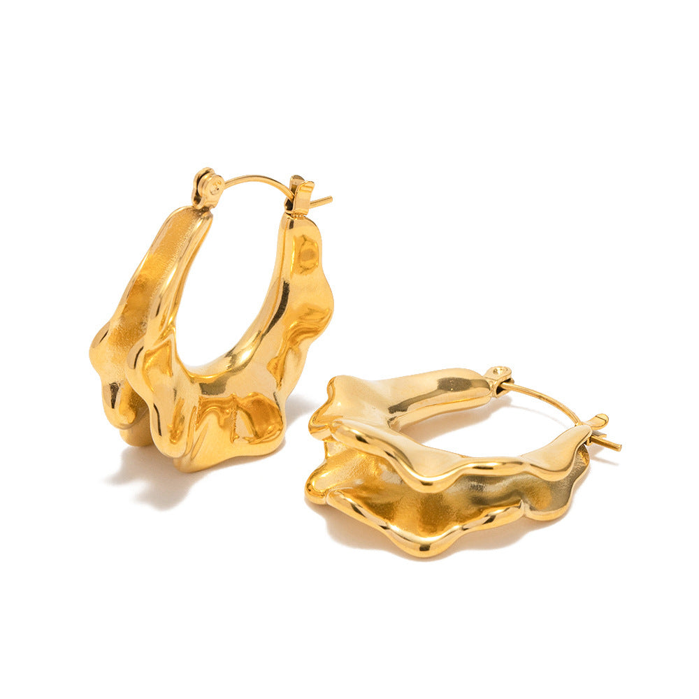 French hoop earrings