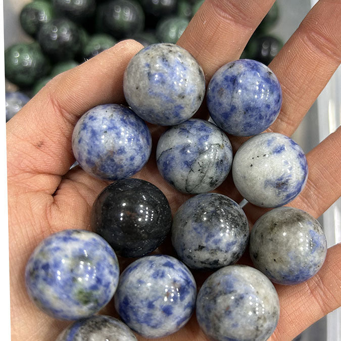 20mm natural stone crystal agate ball crystal round beads crafts