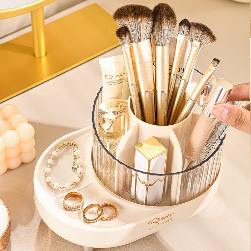 Rotating Makeup Brush Organizer