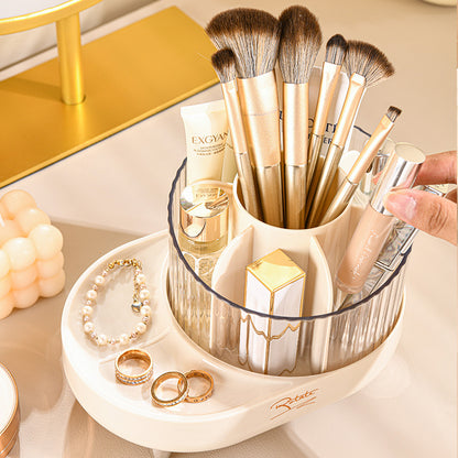 Rotating Makeup Brush Organizer