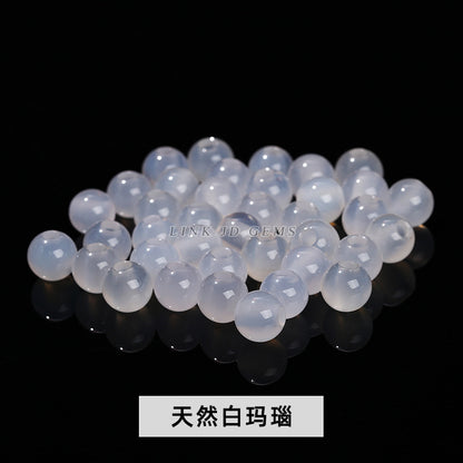agate large hole beads DIY necklace positioning beads