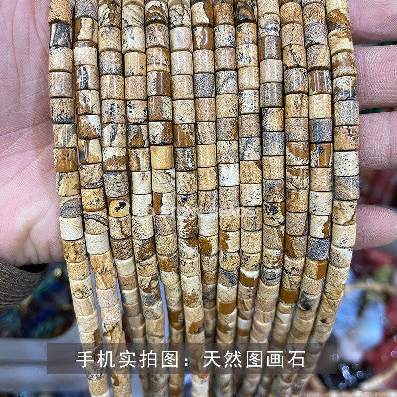 Cuentas de tubo de 6 x 6 mm, accesorios de joyería 