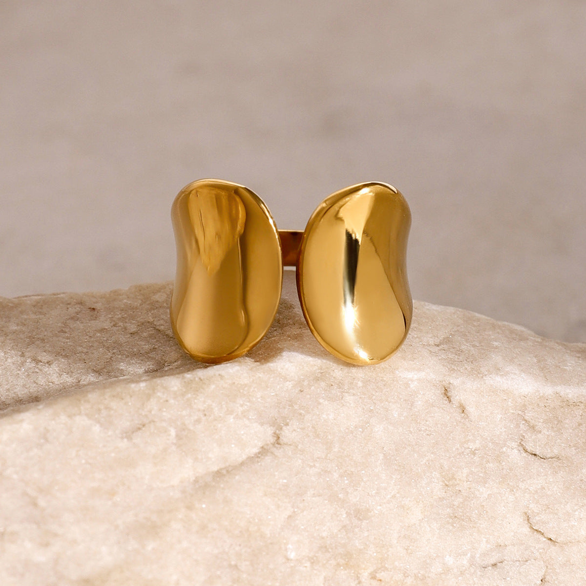 Open polished ring