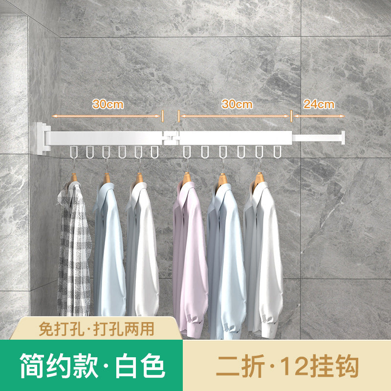 Folding Telescopic Clothes Rack