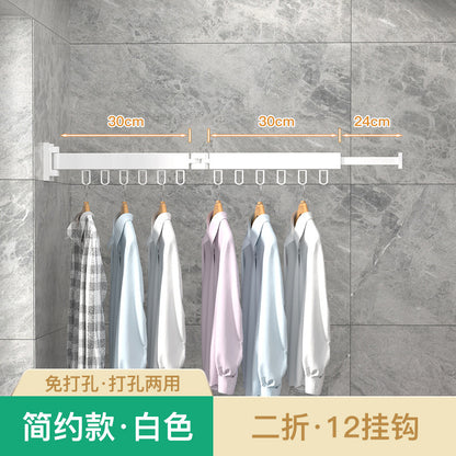 Folding Telescopic Clothes Rack