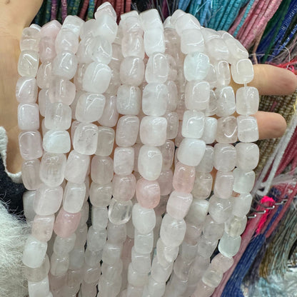 8*12mm natural stone lapis lazuli agate rounded square beads