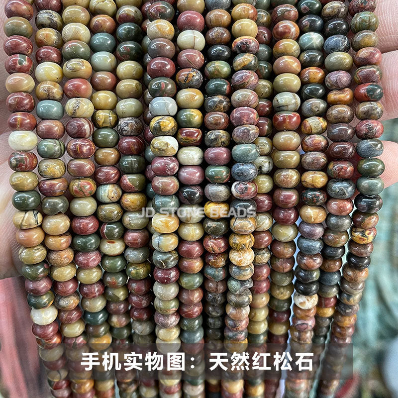 6 * 4Mm natural stone crystal abacus beads loose beads