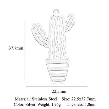 5 pcs/bag leaf maple leaf titanium steel pendant