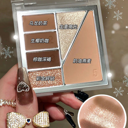 Paleta de sombras de ojos de 6 colores 