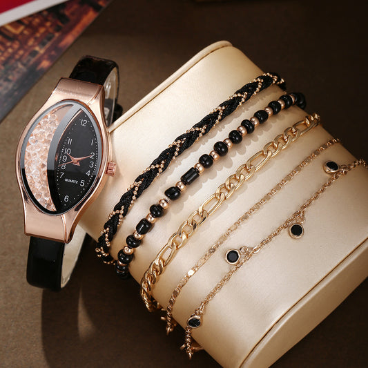 Watch 5-piece set black love