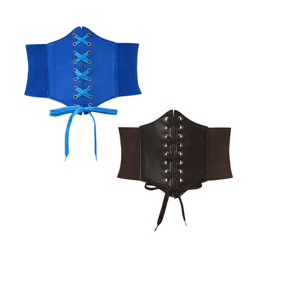 Elastic waist width belt