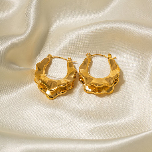 French hoop earrings