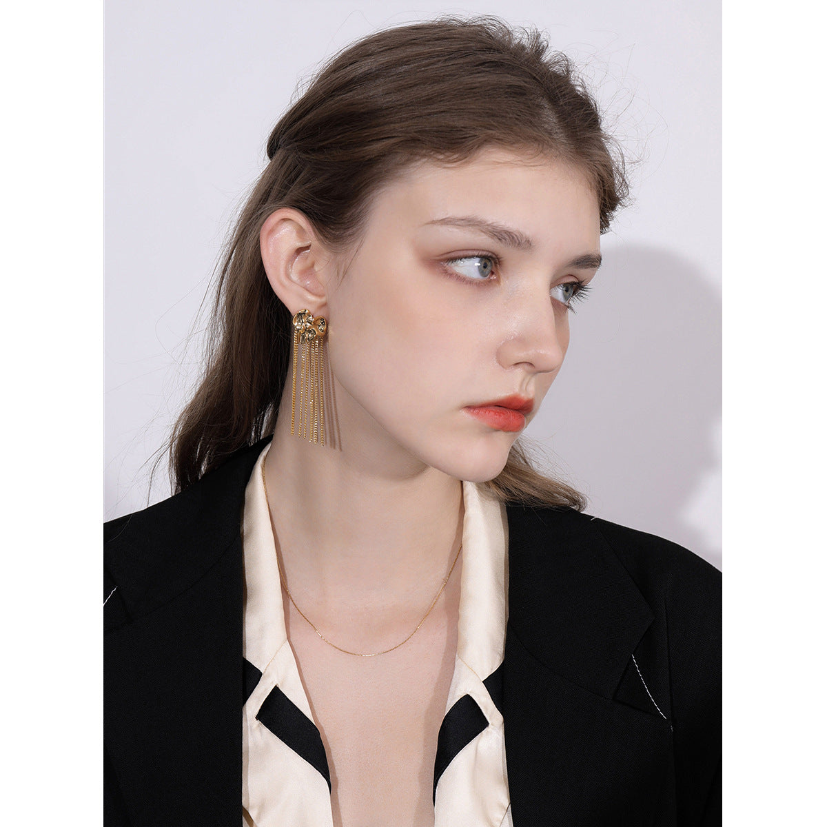 Heart Tassel Earrings