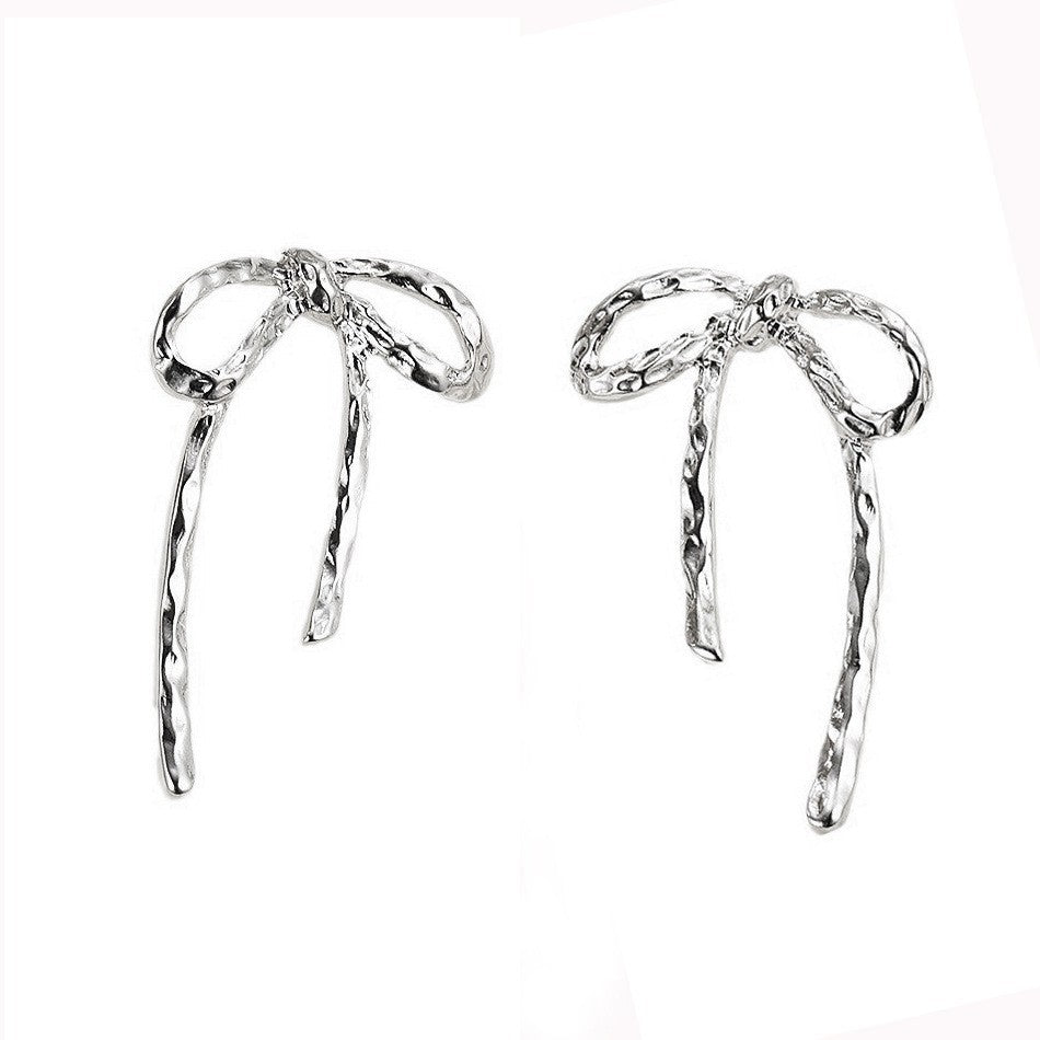 Hollow Bow Stud Earrings