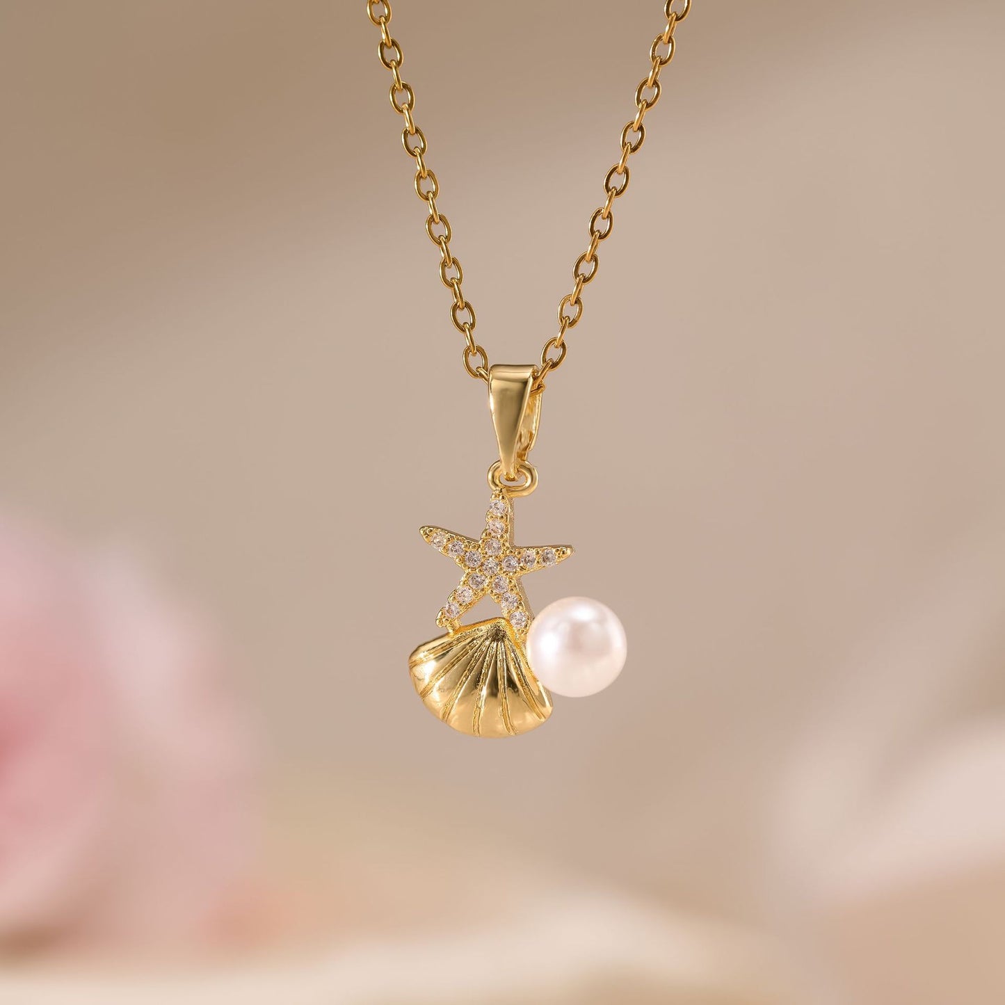 Flower Bell Pendant Necklace