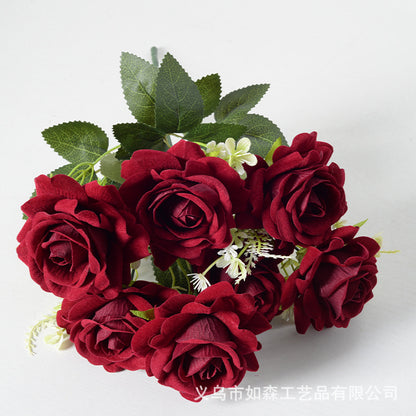 Artificial flower 7 heads Aisha rose