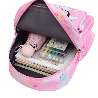 Cartoon cute gradient color children's schoolbag