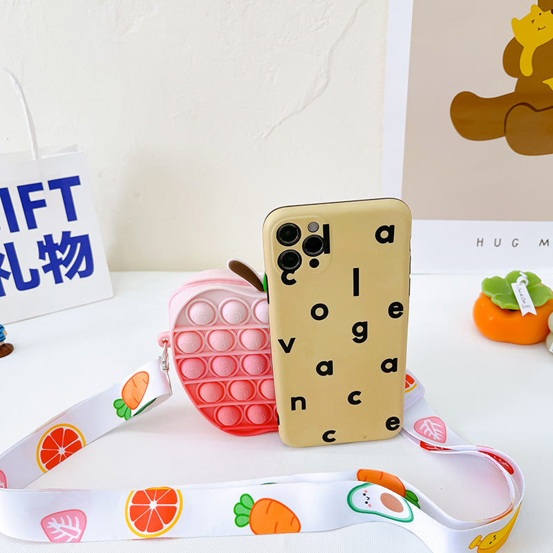 Children's shoulder bag Korean style fruit crossbody bag