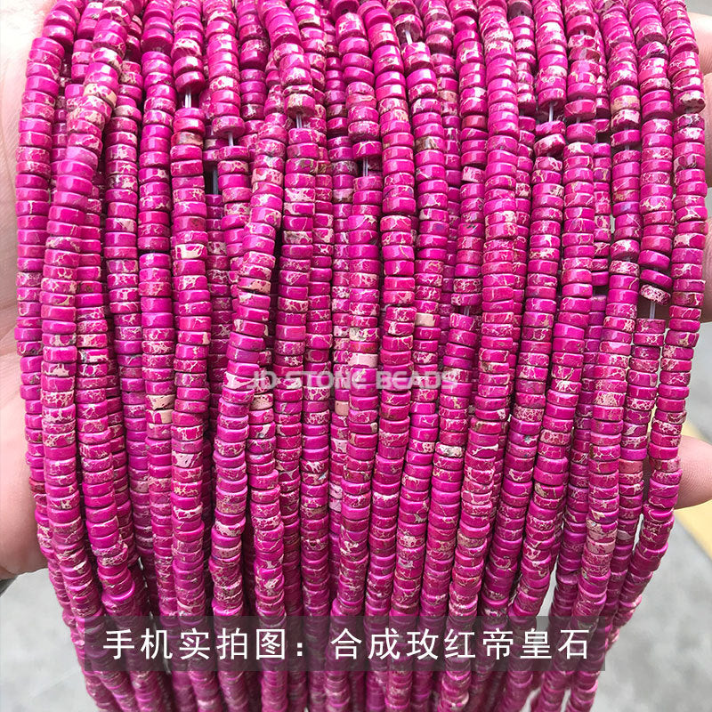 4 * 2Mm synthetic emperor stone spacer loose beads