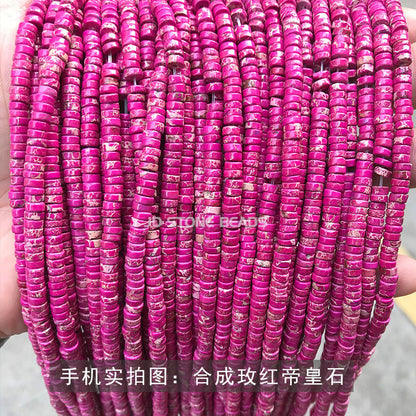 4 * 2Mm synthetic emperor stone spacer loose beads