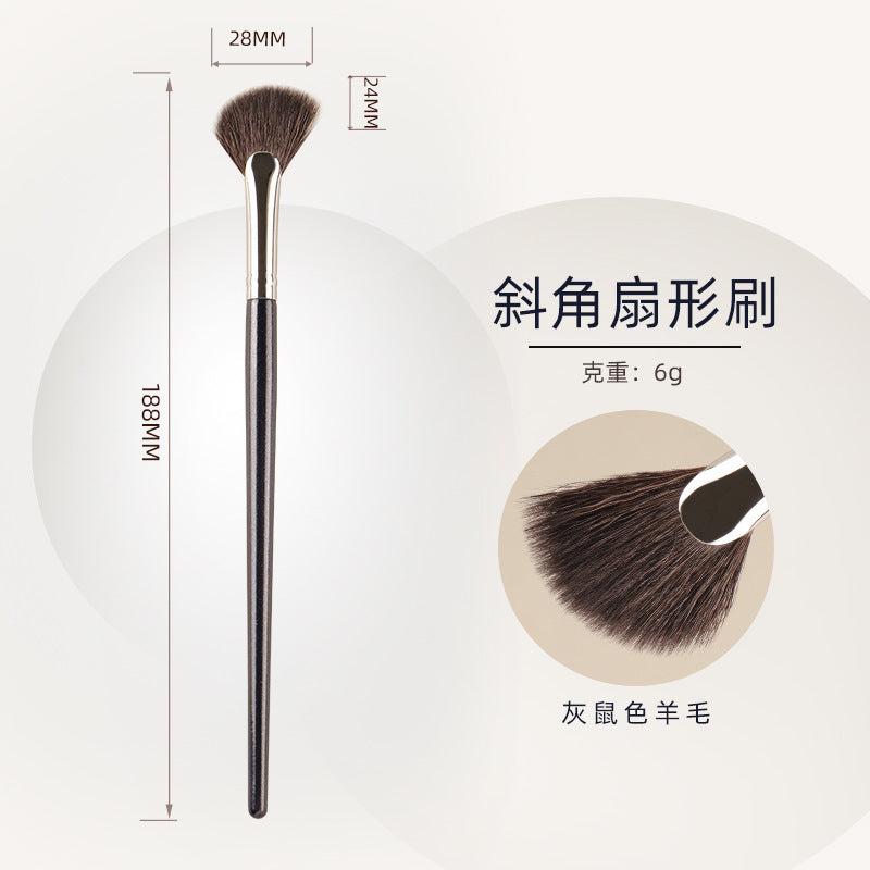 24-Piece Animal Hair Makeup Brush Set