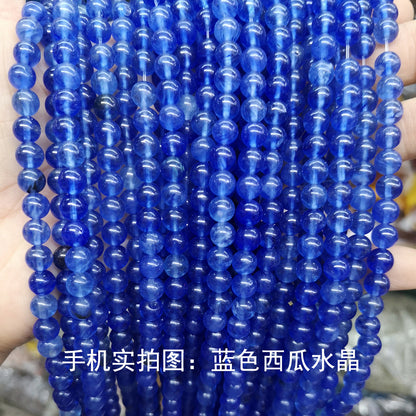 Synthetic coffee watermelon crystal beads